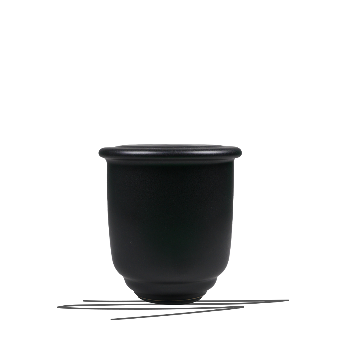 Tierurne Sacramento | schwarz matt | Gr. S