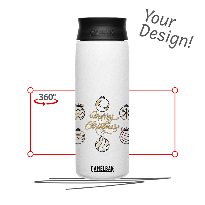 CAMELBAK HOT CAP VI STAINLESS BOTTLE 0.6 L White