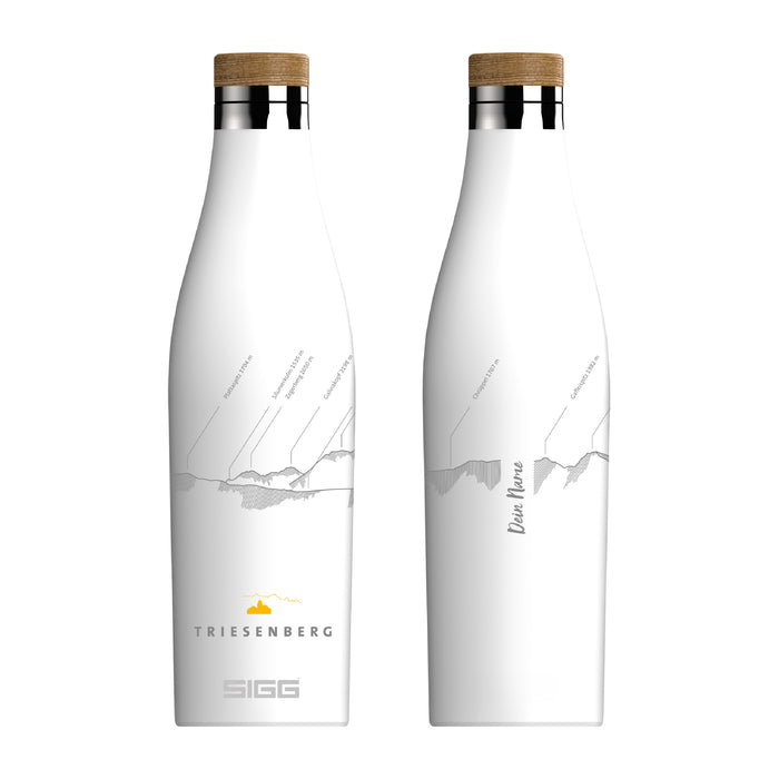 "Dein Name" Triesenberg x SIGG MERIDIAN 0.5 L White