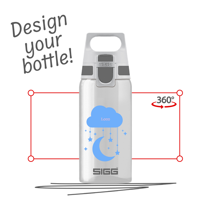 SIGG TOTAL CLEAR ONE 0.5 L Anthracite