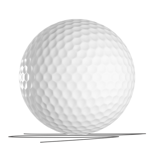 GOLFBALL EINSEITIGE BEDRUCKUNG