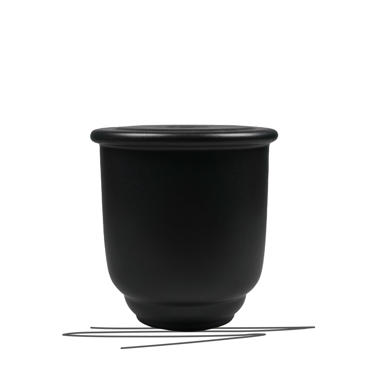 Tierurne Sacramento | schwarz matt | Gr. M